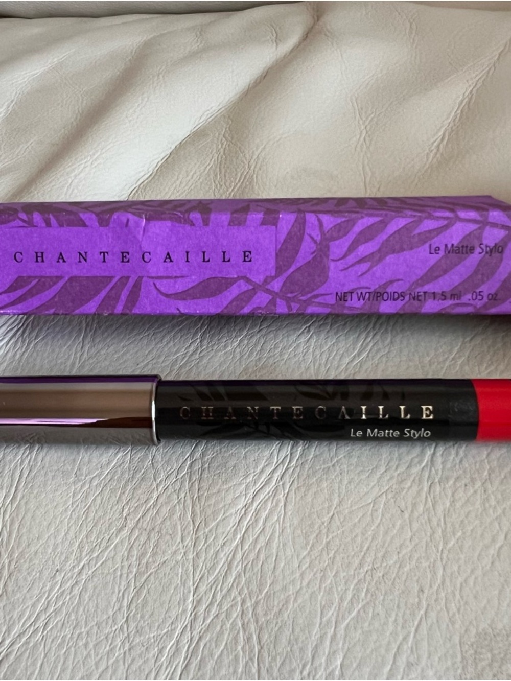 Chantecaille Le Matte Stylo Lip Crayon in Bright Red Lobelia